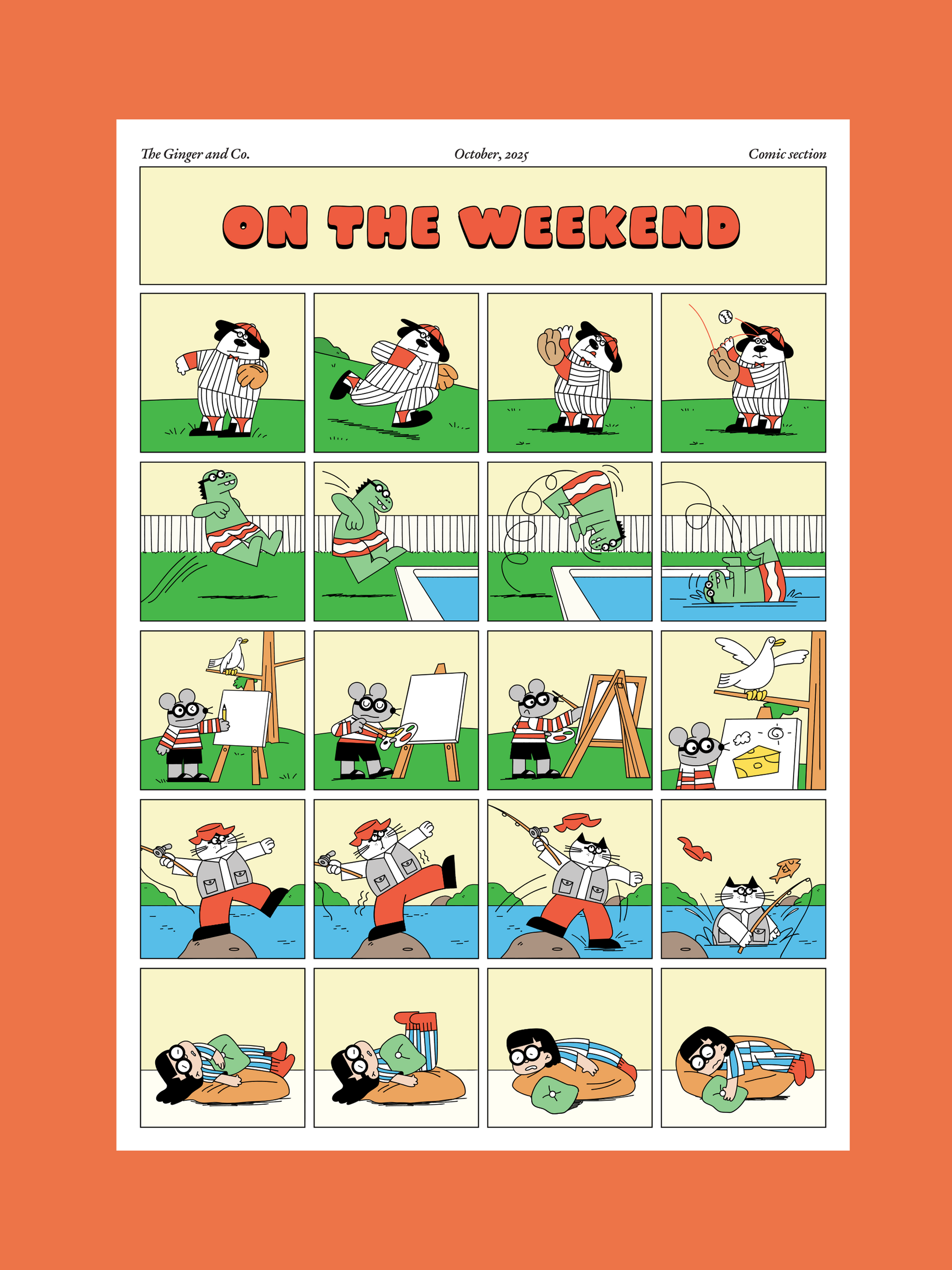 A3 Comic Strip Poster