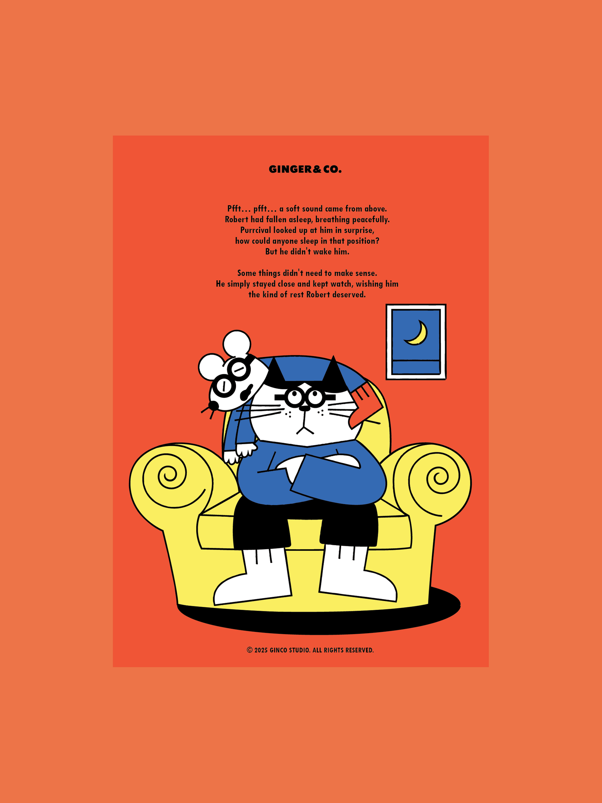 A4 Poster: Purrcival ver.