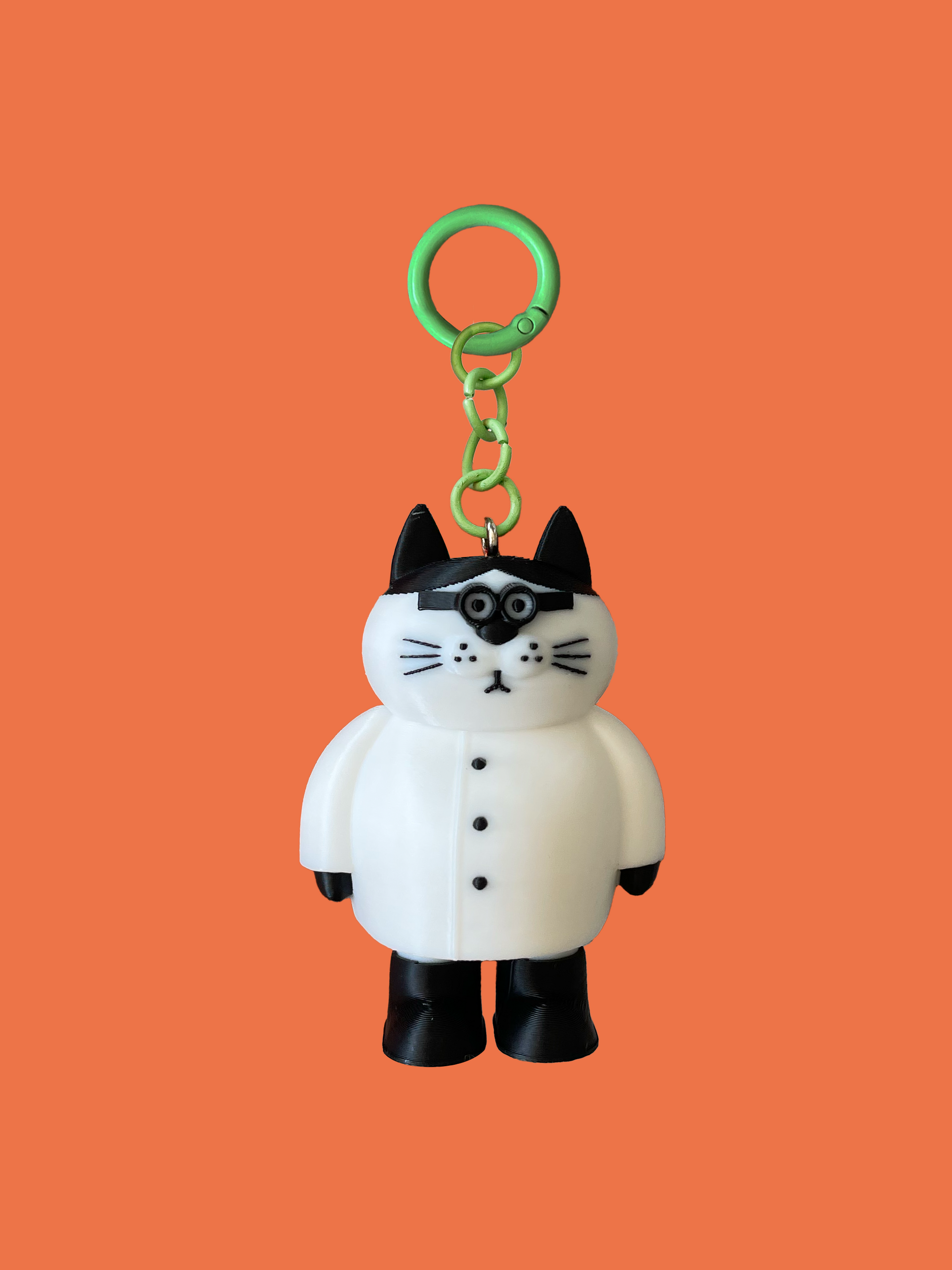 3D Keychain: Purrcival
