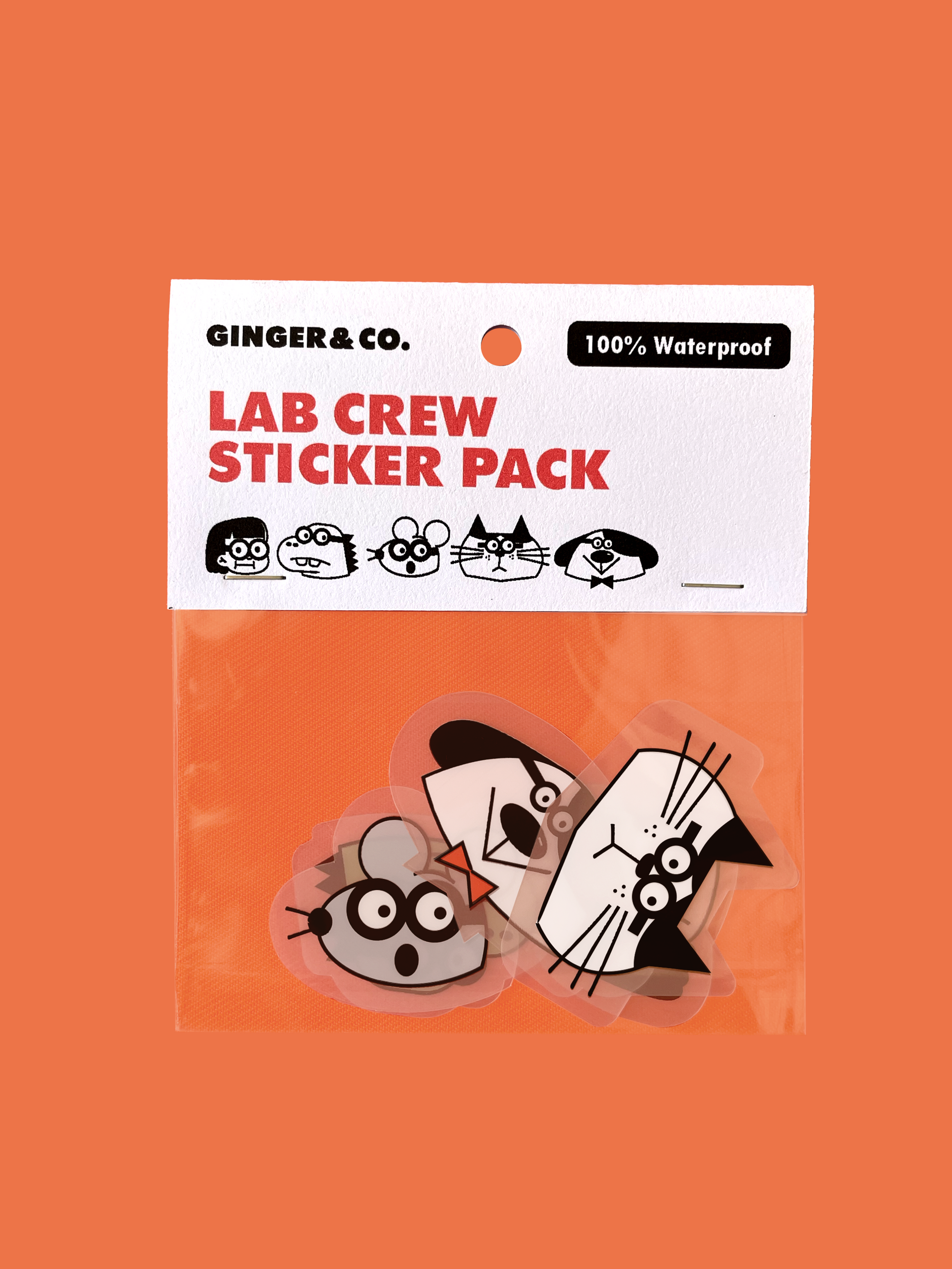 Lab Crew Waterproof Sticker Pack